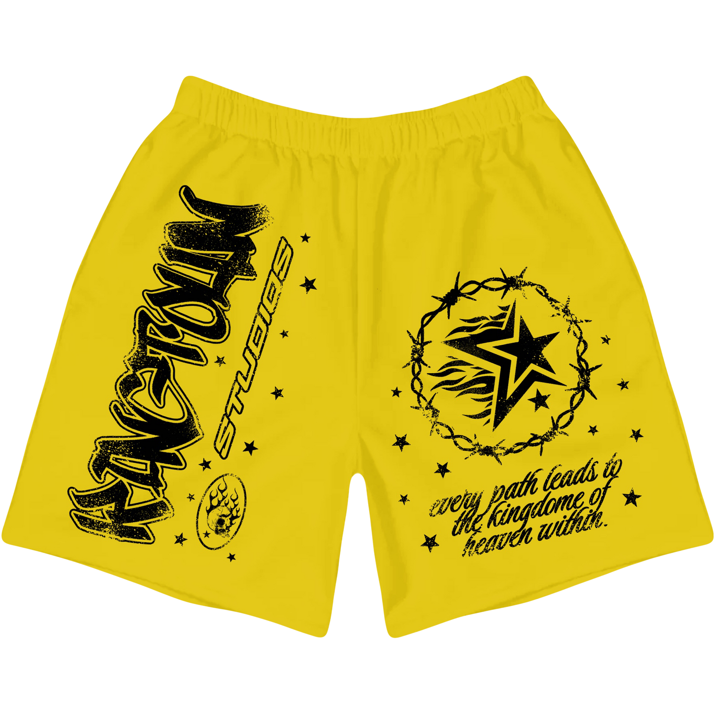 Yellow Chase Your Dreams Shorts